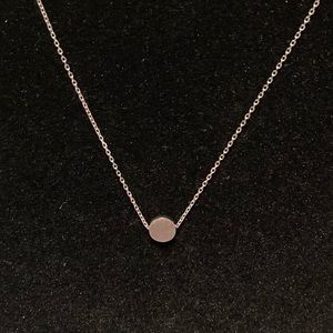 TOCARA. DEBBIE. Sterling Silver necklace on a 14.5 - 16” + additional 2” drop